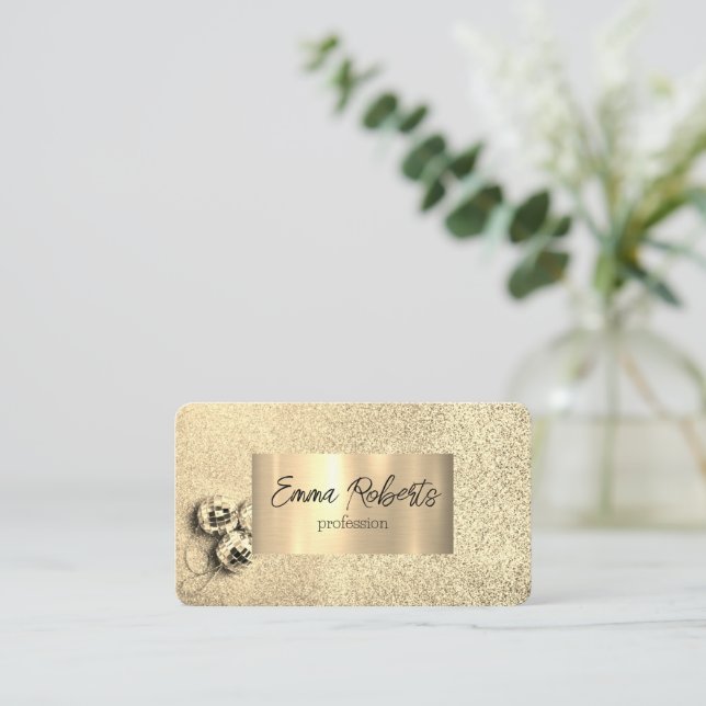 Event Party Decoration Decorator Business Card (Standing Front)
