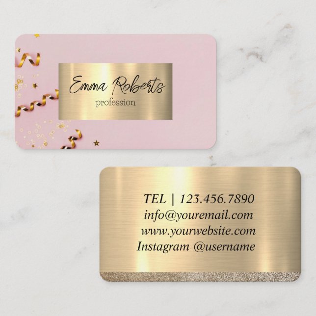 Event Party Decoration Decorator Business Card (Front/Back)