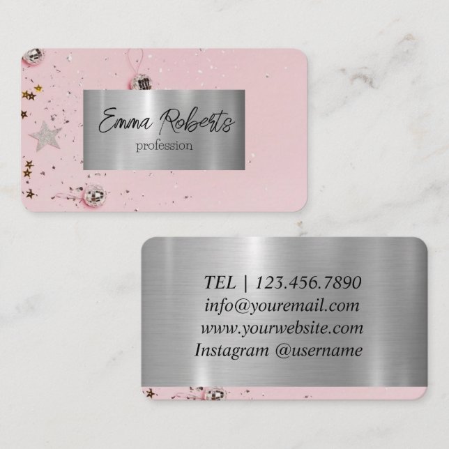 Event Party Decoration Decorator Business Card (Front/Back)