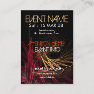 EVENT PARTY miniFLYER #003 Business Card