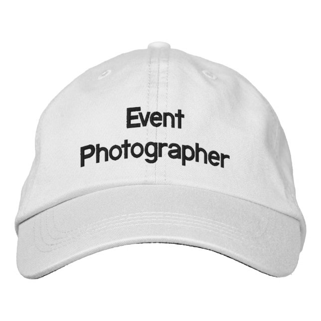 Event Photographer Embroidered Hat (Front)