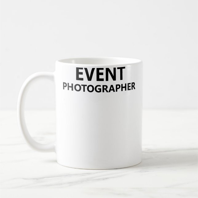 Event Photographer Official Staff Job Employee Pho Coffee Mug (Left)