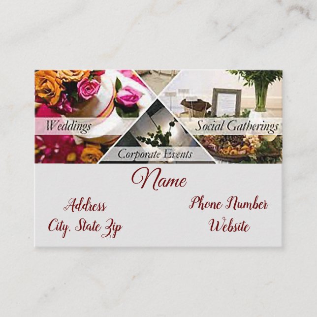 “Event Planner" Business Card (Front)