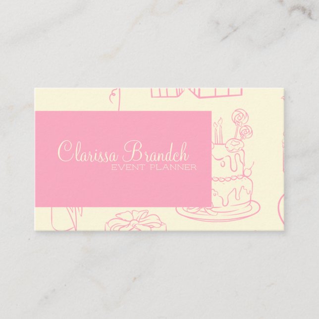 Event planner  business card (Front)