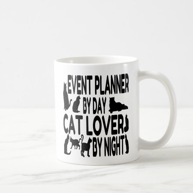 Event Planner Cat Lover Coffee Mug (Right)