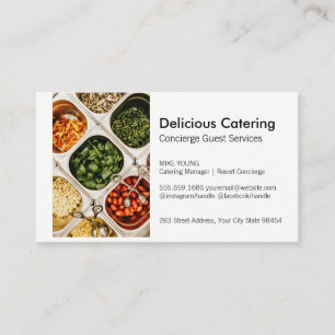 Event Planner Catering Services Buffet Appointment Card