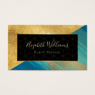 Event Planner Colour Block Business Cards