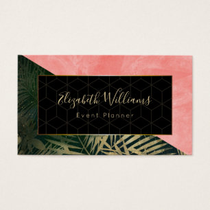 Event Planner Colour Block Business Cards