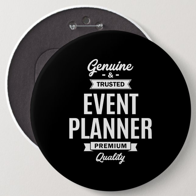 Event Planner Job Title Gift 6 Cm Round Badge (Front & Back)