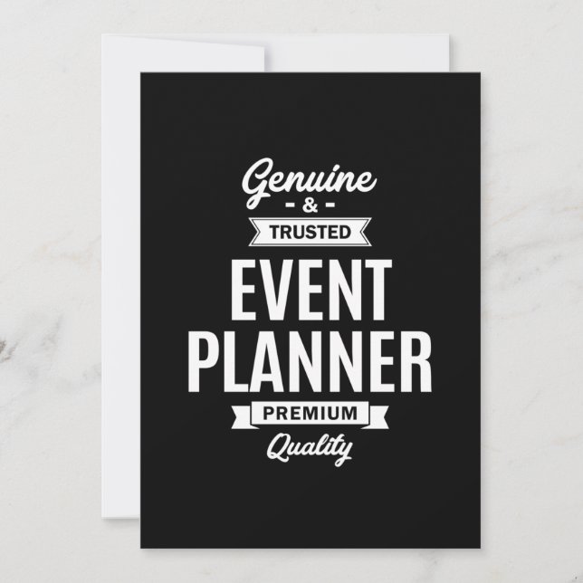 Event Planner Job Title Gift Invitation (Front)