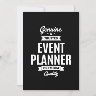 Event Planner Job Title Gift Invitation