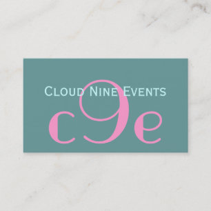 Event Planner Monogram Logo Business Cards