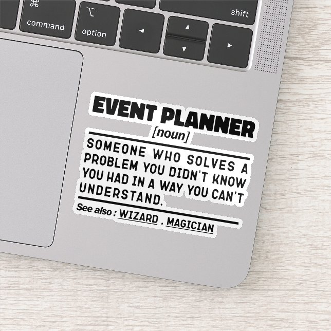 Event Planner Noun Definition Planning Job Funny (Detail)