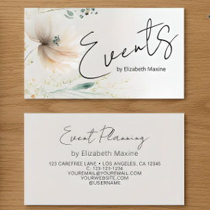 Event Planning Modern Boho Business Card