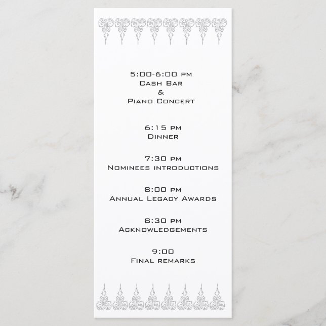Event program template - Customised (Front)