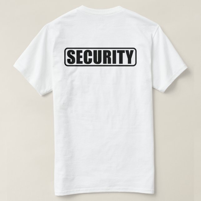 Event Security Crew - Front and Back T-Shirt (Design Back)