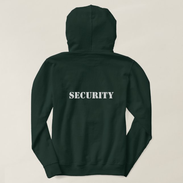 Event security staff hoodie for crew members (Design Back)