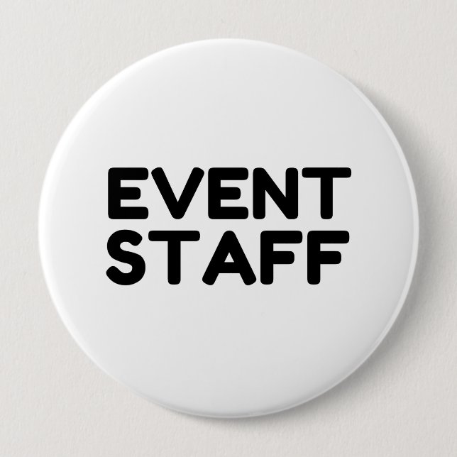 EVENT STAFF 10 CM ROUND BADGE (Front)
