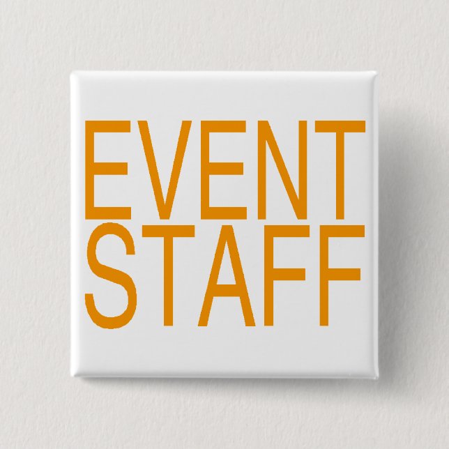 Event Staff 15 Cm Square Badge (Front)