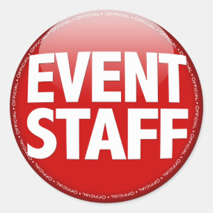 Event Staff Classic Round Sticker