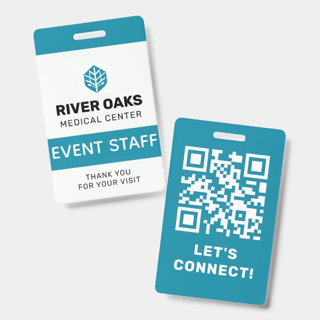 Event Staff ID Badge (Front & Back)