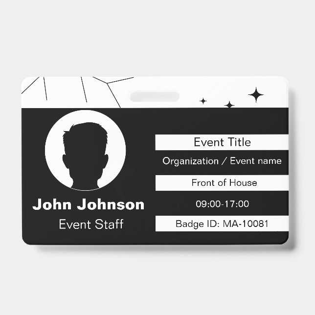 Event Staff ID Badge (Front)