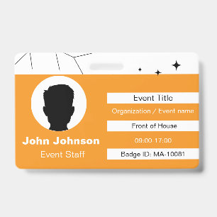 Event Staff ID Badge