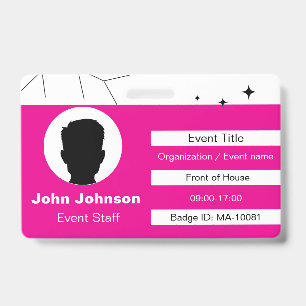 Event Staff ID Badge