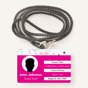 Event Staff ID Badge