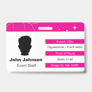 Event Staff ID Badge