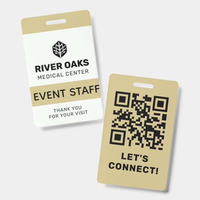 Event Staff ID Badge (Front & Back)