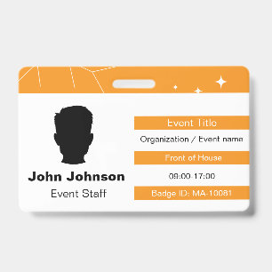 Event Staff ID Badge