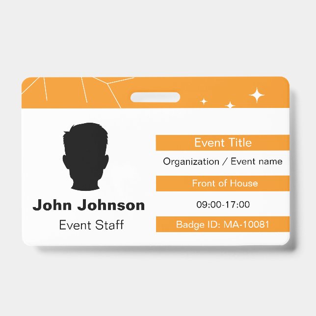 Event Staff ID Badge (Front)