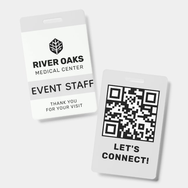 Event Staff ID Badge (Front & Back)