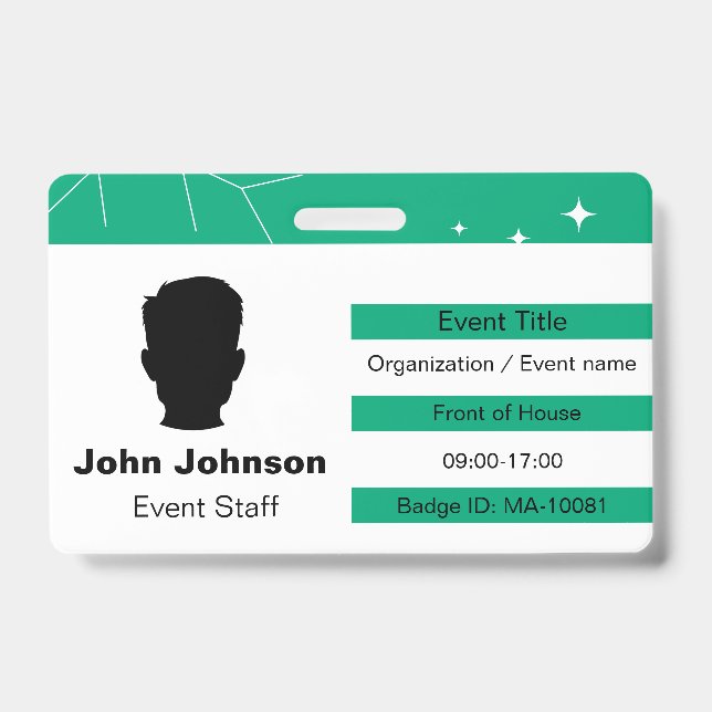 Event Staff ID Badge (Front)