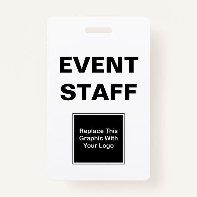 Event Staff ID ID Badge (Front)