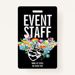 Event Staff Ideal For Concerts or Other Events ID Badge