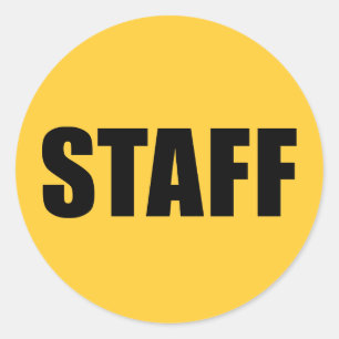 Event Staff Security Crew Gear Classic Round Sticker