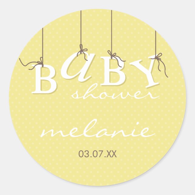 EVENT STICKER :: baby letters 7 (Front)