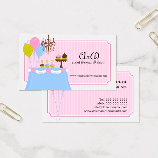 Event Stylist Custom Business Card