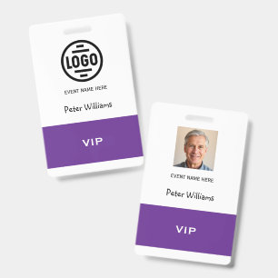Event VIP Photo ID Badge Pass