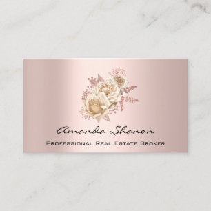 Event Wedding Planner Floral Rose  Logo QRCODE Business Card