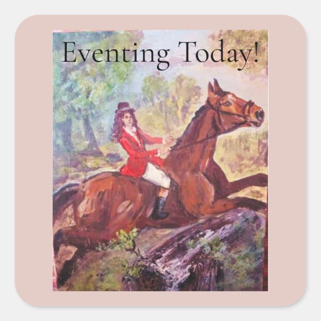eventing today square sticker (Front)