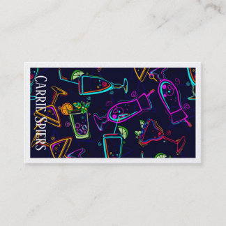 Events Bartender Business Cards