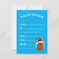 Events Invite, Happy Christmas Potato