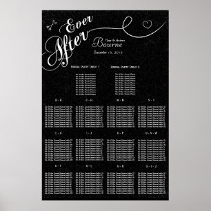 Ever After Black Fairy Tale Seating Chart