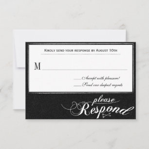 Ever After Chalkboard Response Card