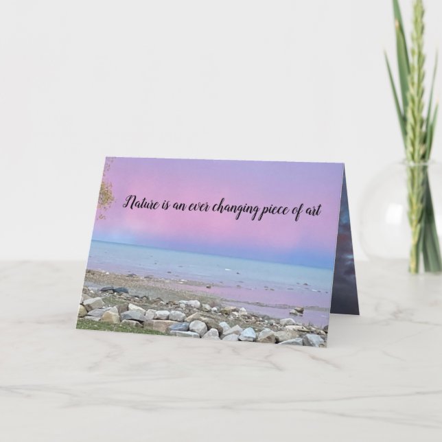 "Ever Changing Art" Inspirational Card (Front)