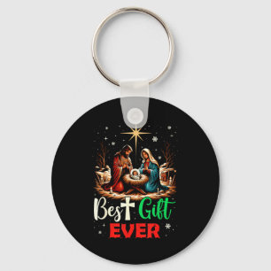 Ever Christmas Cool Jesus Nativity Scene Christian Key Ring