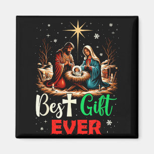 Ever Christmas Cool Jesus Nativity Scene Christian Magnet